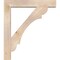 Ekena Millwork Olympic Block Smooth Bracket w/ Offset Brace, Douglas Fir, 7 1/2"W x 42"D x 48"H BKT0806X42X48OLY05SDF - alternate 4